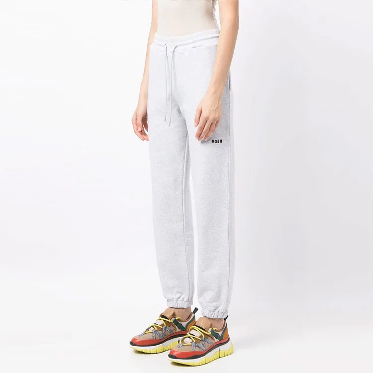 MSGM Logo Printed Elastic Waist Jogging Pants-2