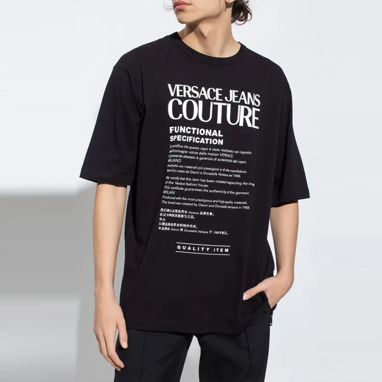 VERSACE JEANS COUTURE SS22 Regular T Shirt Men's Black-2