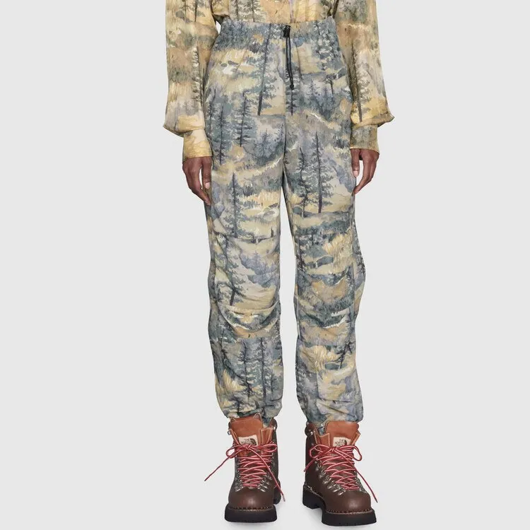 GUCCI X The North Face Nylon Pant Forest Print-2