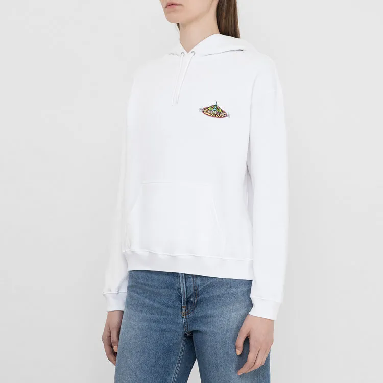 Balenciaga Sweatshirt Loose Fit Style Women's White-2