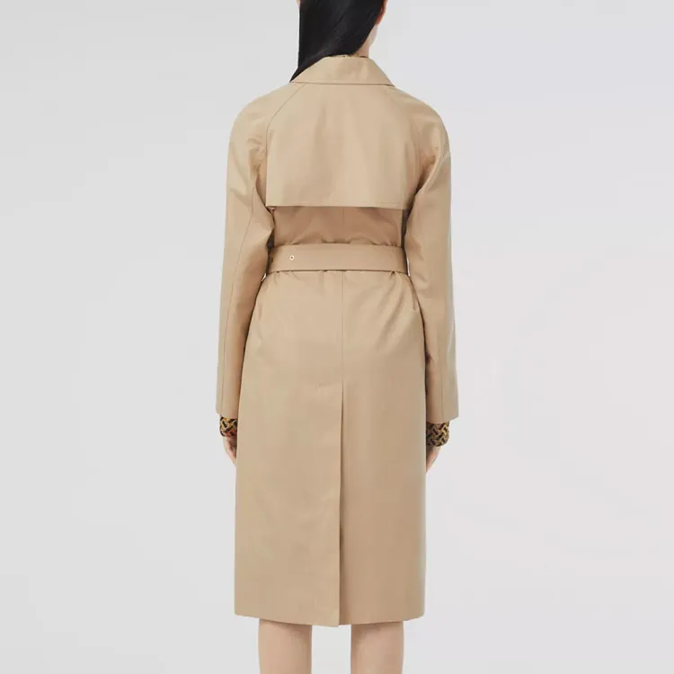 Burberry Trench Coats Women's Soft Yellow Umber-2