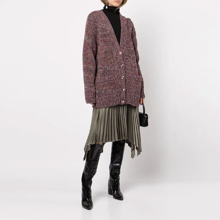 Chloe Loose Fit Knitwear Women's Purple-3