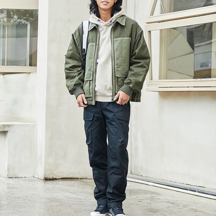 Converse Colorblock Pocket Jacket Unisex Grass Green-2