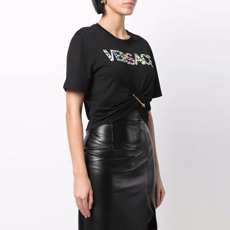 VERSACE VERSACE SS22 Crop Tops Women's Black-2