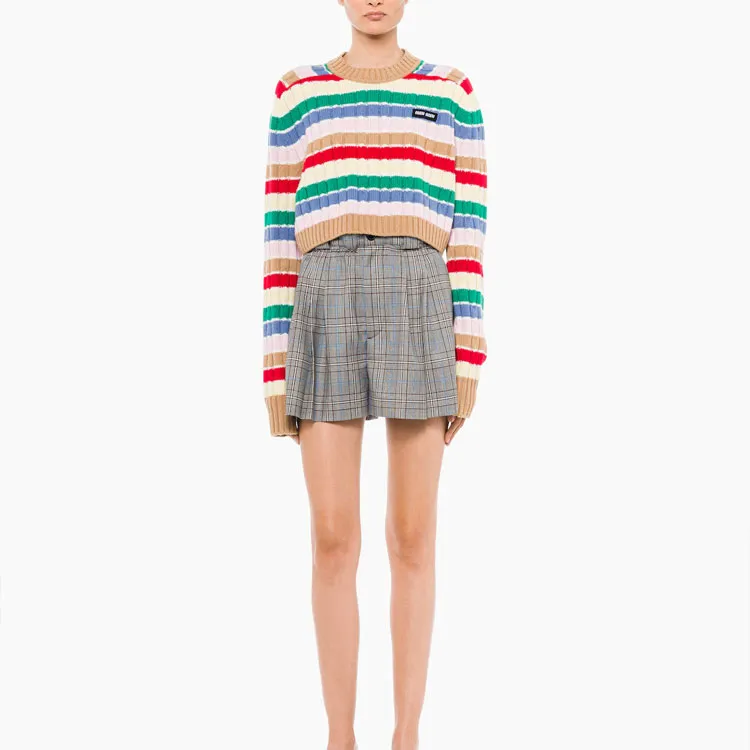 MIU MIU Sweater Women's Camel Brown-1
