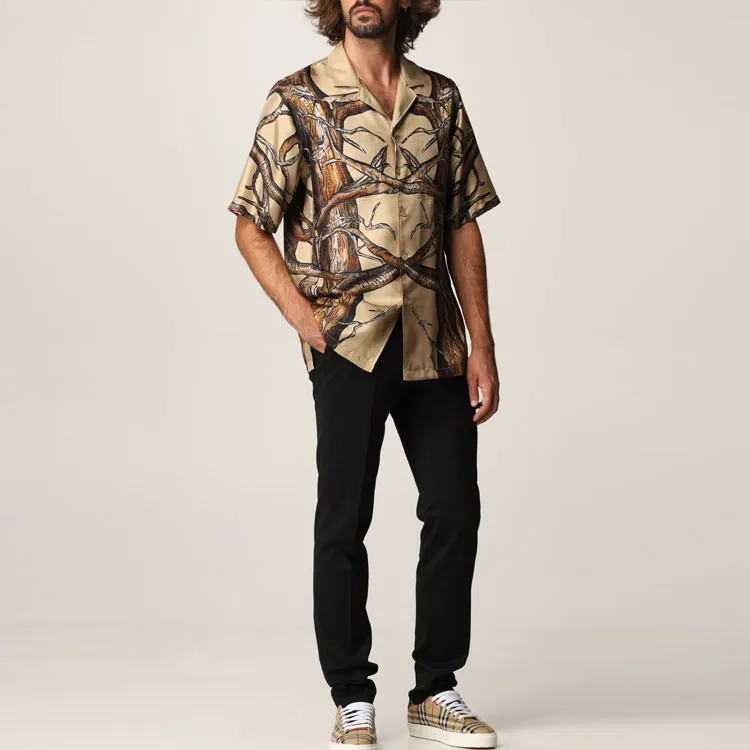 Burberry Shirts Men Beige-1