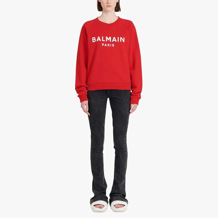 BALMAIN Sweatshirts Women's Red-1