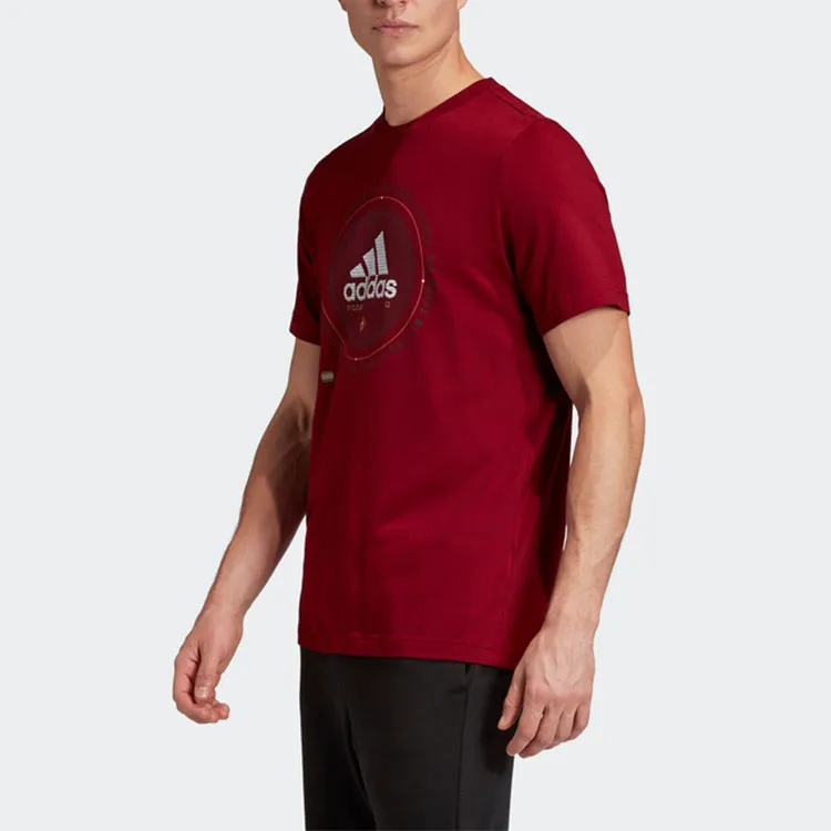 Adidas T Shirts Men Berry Red-3