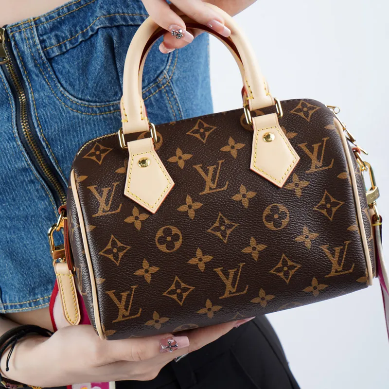 LOUIS VUITTON Speedy Bandouliere 20 Monogram Fuchsia-7