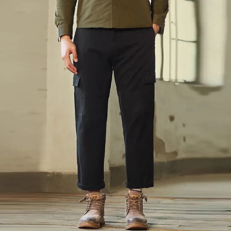 Jeep Casual Shorts Men Pure Black-2