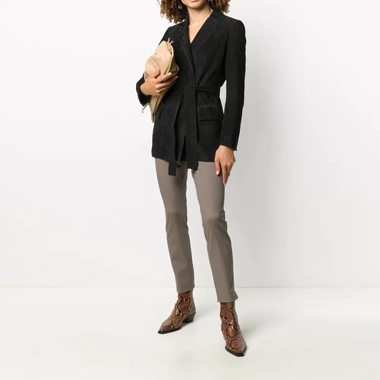 THEORY Leather Jackets Women's Black-1