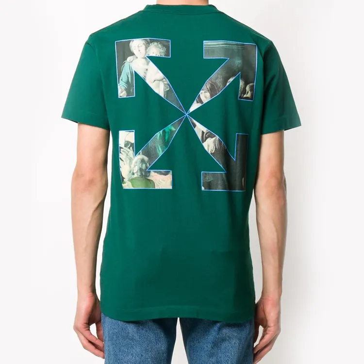 OFF WHITE FW20 T Shirt Men's Green-3