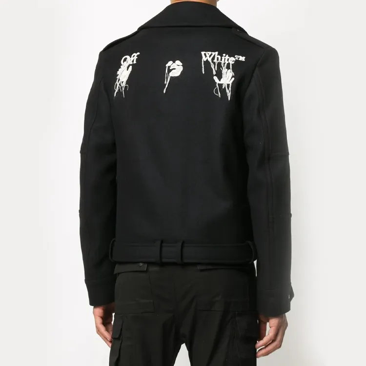 OFF WHITE Logo Peacoat-3