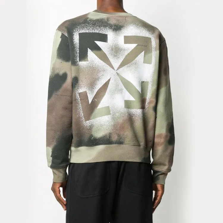OFF WHITE FW20 Sweatshirts Men Green Camouflage-2