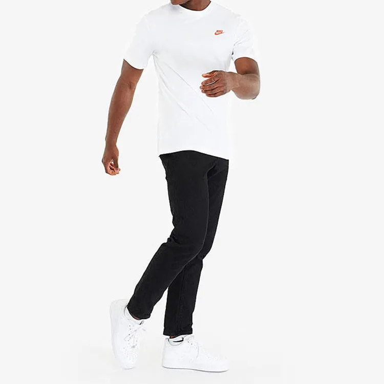Nike T Shirts Men White-2