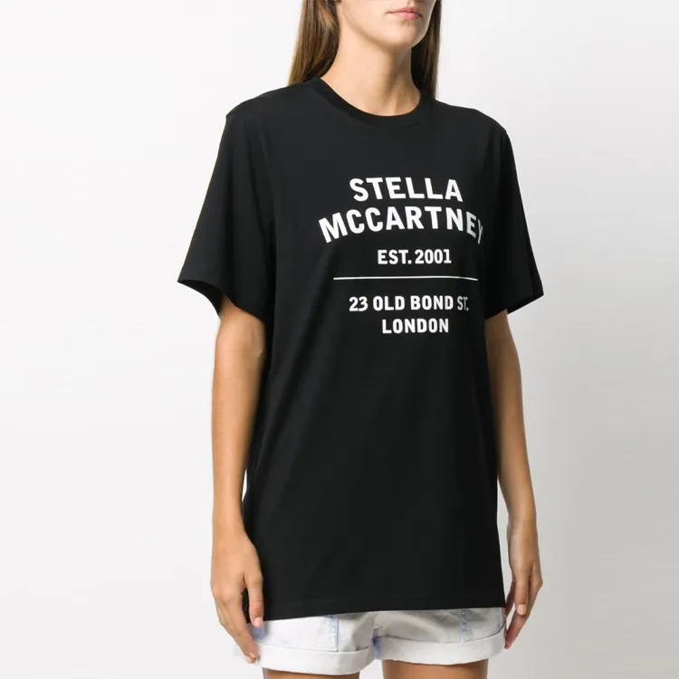 Stella McCartney T-Shirts Unisex Black-3