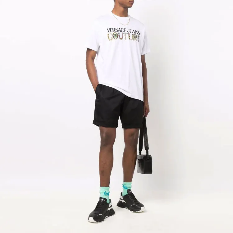 VERSACE JEANS COUTURE SS21 Straight T Shirt Men's White-2