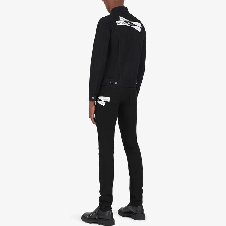 Givenchy Denim Jackets Men Black-4