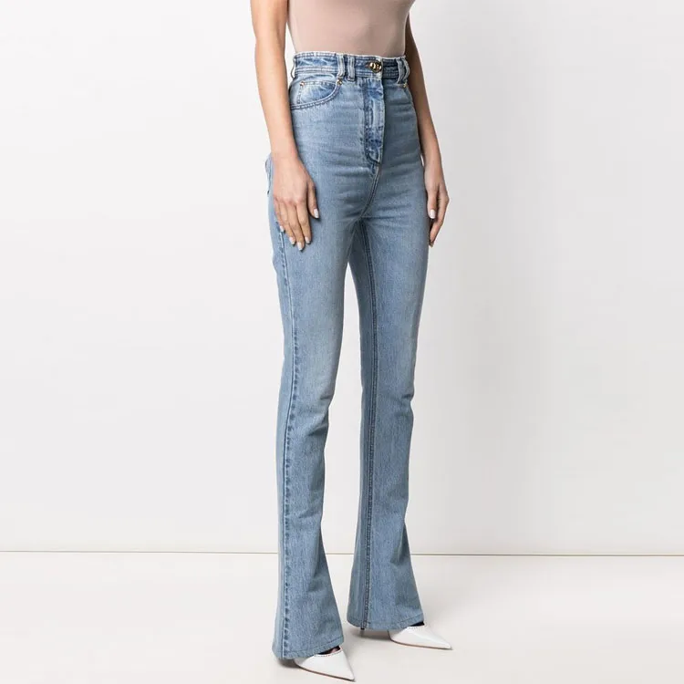 BALMAIN Jeans Women's Light Blue-3