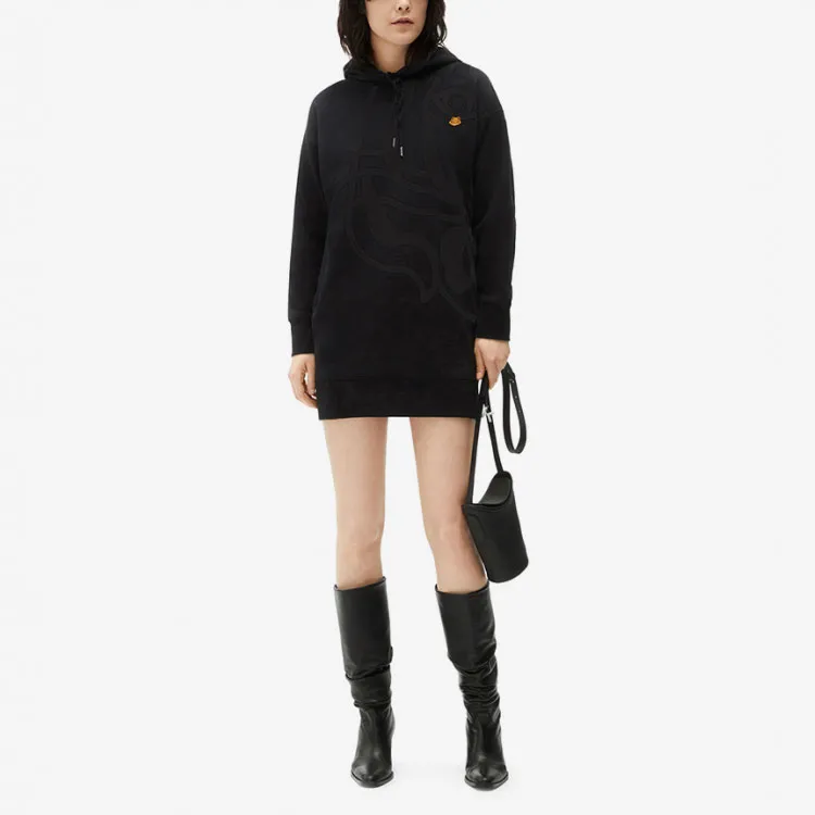 KENZO Long Sleeved Dresses Women's Black-1
