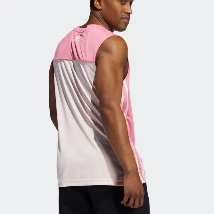 Adidas Tank Tops Men Rose Red-2