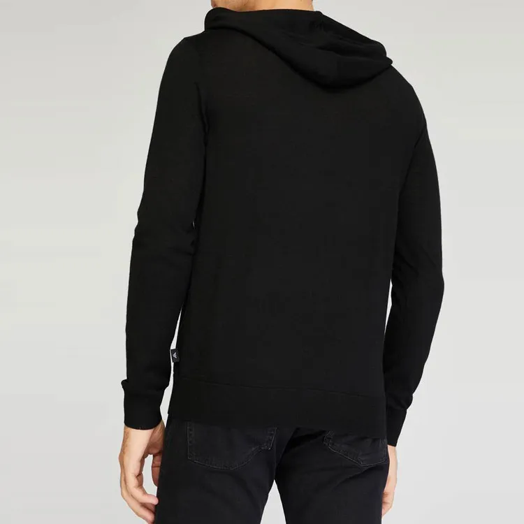 EMPORIO ARMANI Long Sleeved Drawstring Hoodie-5