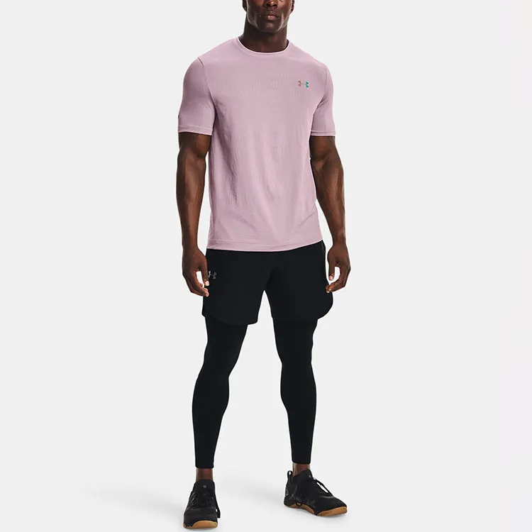 Under Armour RUSH T Shirt Men's Hibiscus Pink-2