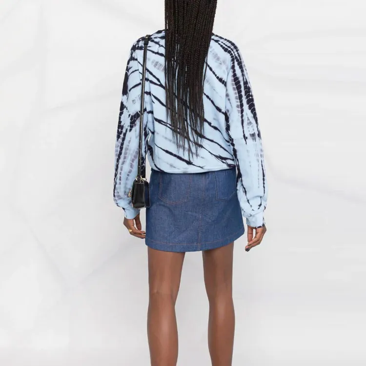 FENDI Denim Short Skirts Women's Blue-3