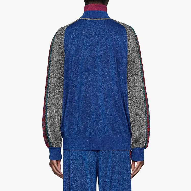 GUCCI Baseball Jacket Women's Blue-1