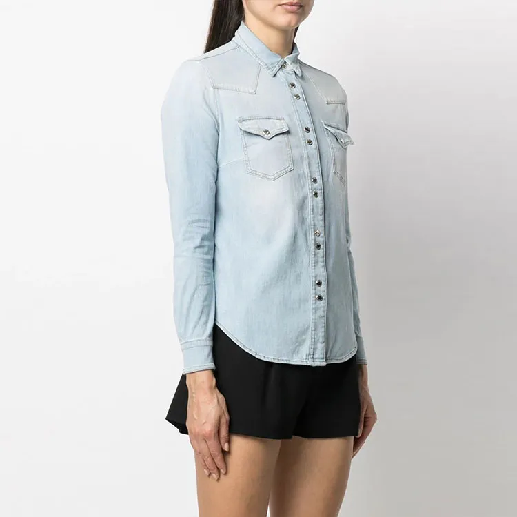 PINKO Shirts Unisex Blue-3