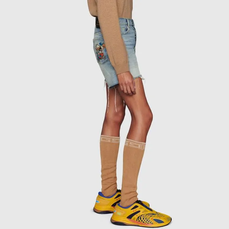 Disney X GUCCI Denim Shorts Men Blue-3