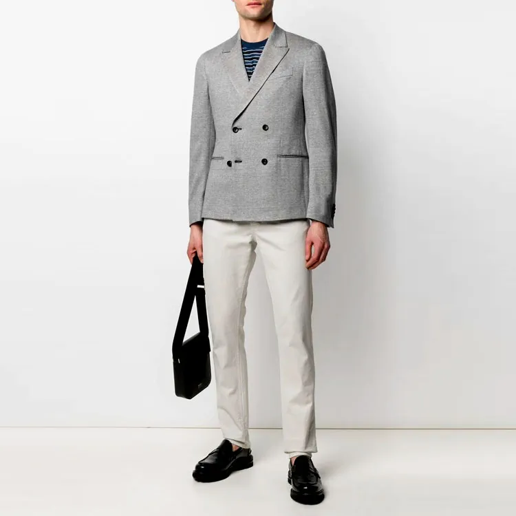 Zegna SS21 Business Suits Coats Men's Gray-2