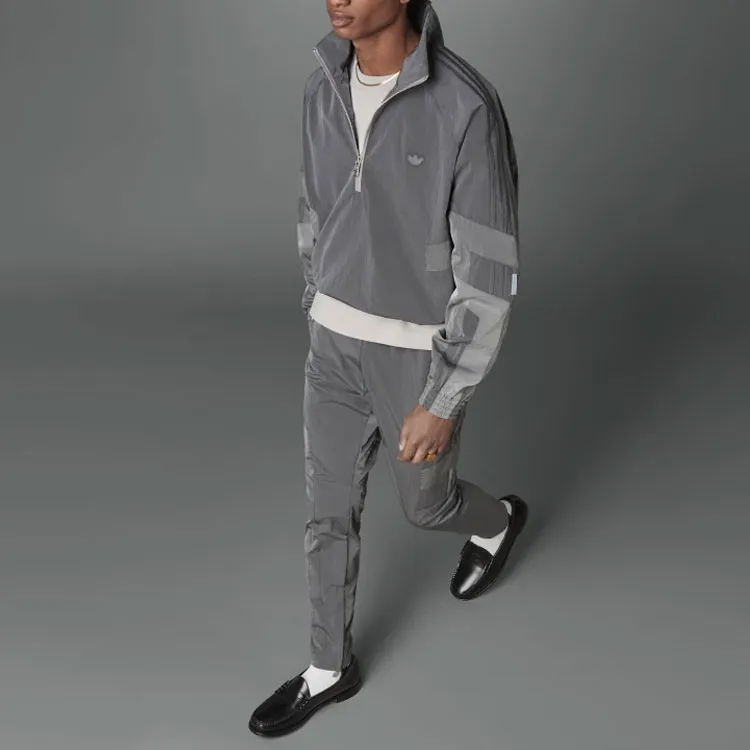 Adidas Originals Blue Version Collection Jackets Men Gray-4