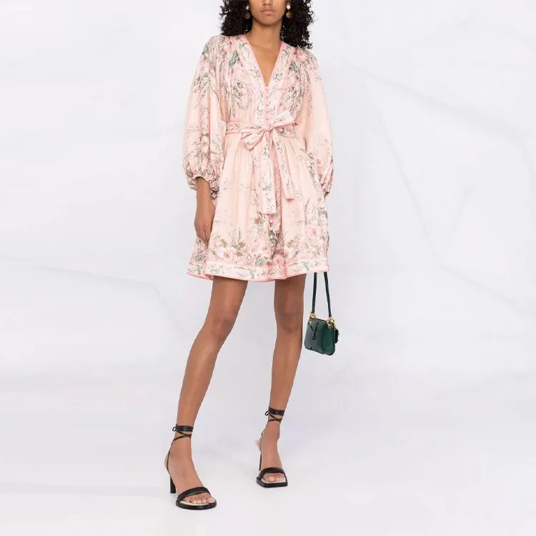 Zimmermann Long-Sleeved Dresses Women's Pink-1