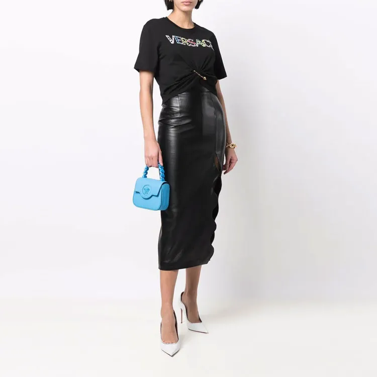 VERSACE VERSACE SS22 Crop Tops Women's Black-1