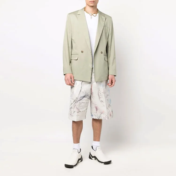 Alexander McQueen Allover Printed Chino Shorts-1