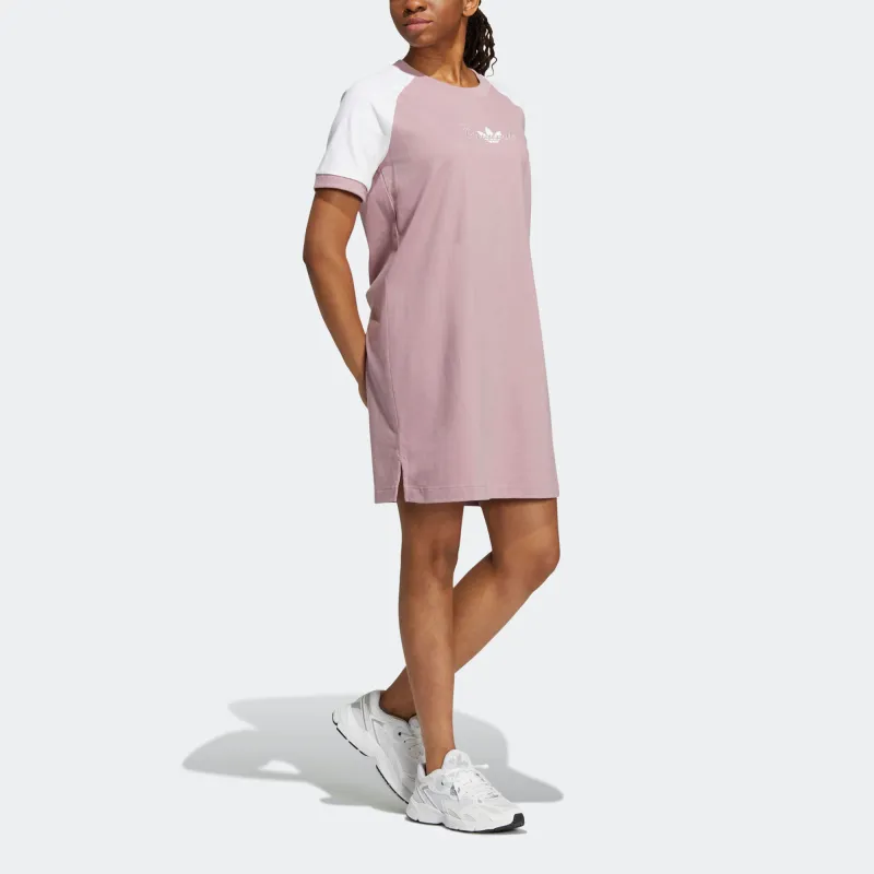 Adidas Originals Short Sleeved Dresses Women's Purple Pink-1