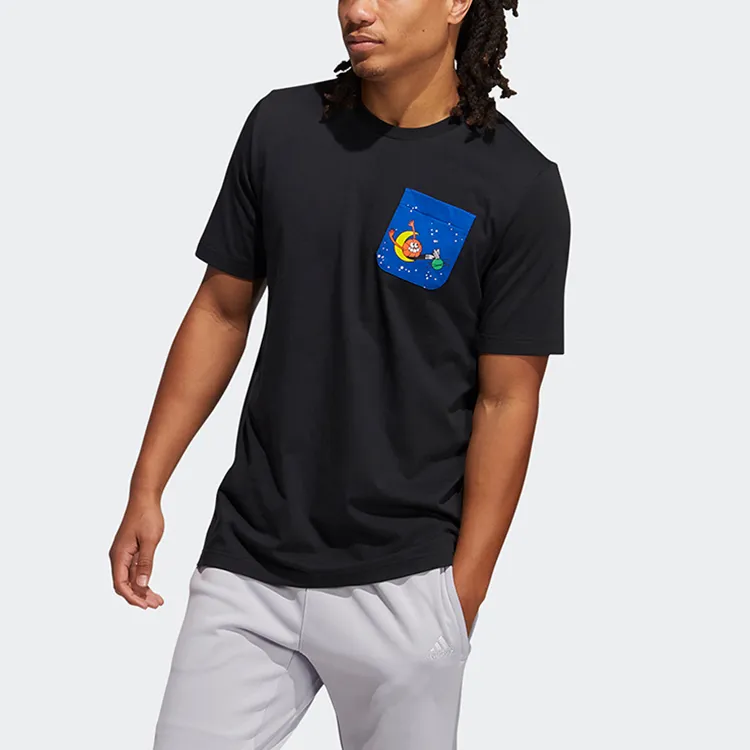 Adidas T Shirts Men Black-3