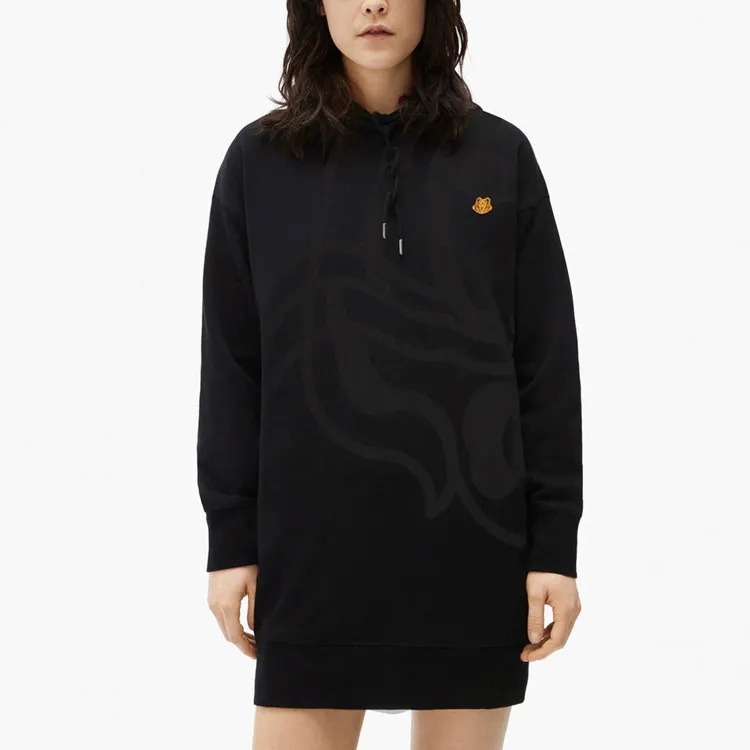 KENZO Long Sleeved Dresses Women's Black-3