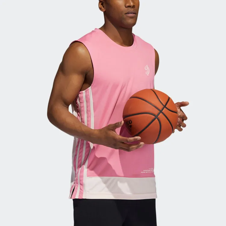 Adidas Tank Tops Men Rose Red-3