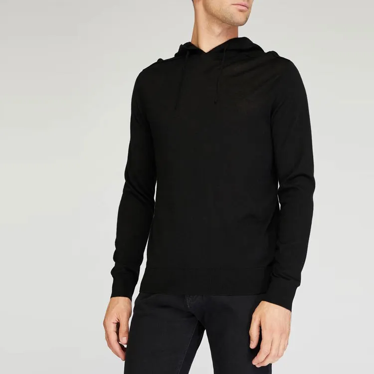 EMPORIO ARMANI Long Sleeved Drawstring Hoodie-4