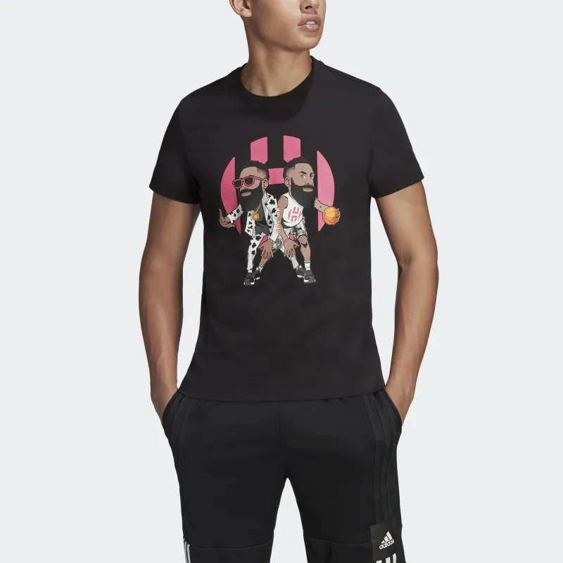 Adidas Harden T-Shirts Men Black-2