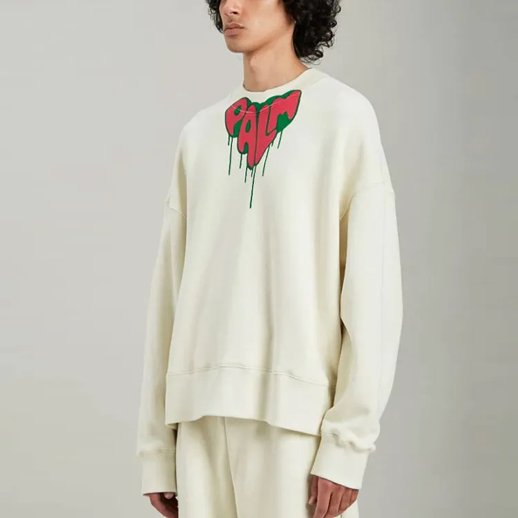 PALM ANGELS Spray Heart Sweatshirt-4