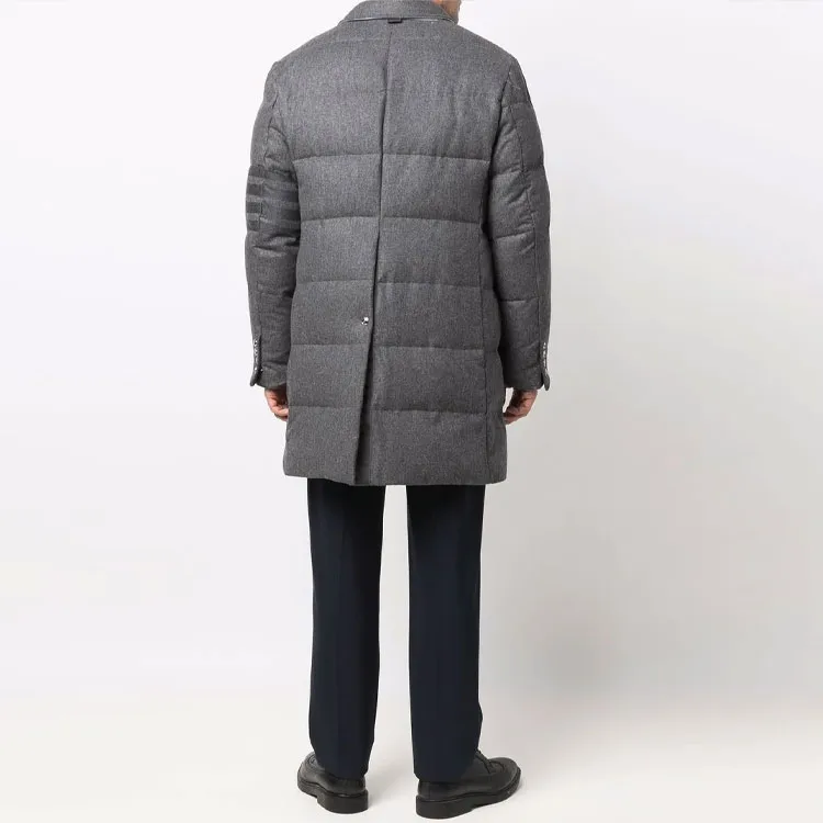 THOM BROWNE 4 Bar Padded Coat-2