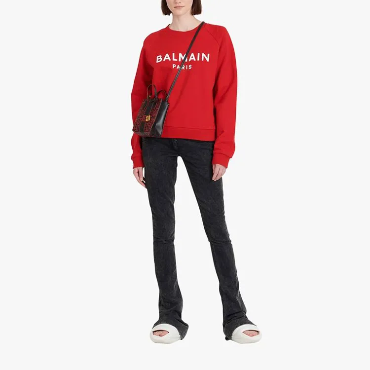 BALMAIN Sweatshirts Women's Red-2