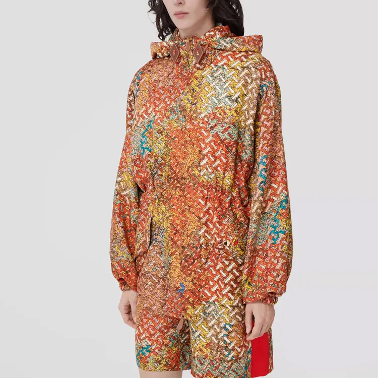 Burberry Binham Print Tp Monogram Jacket 'Bright Orange'-3