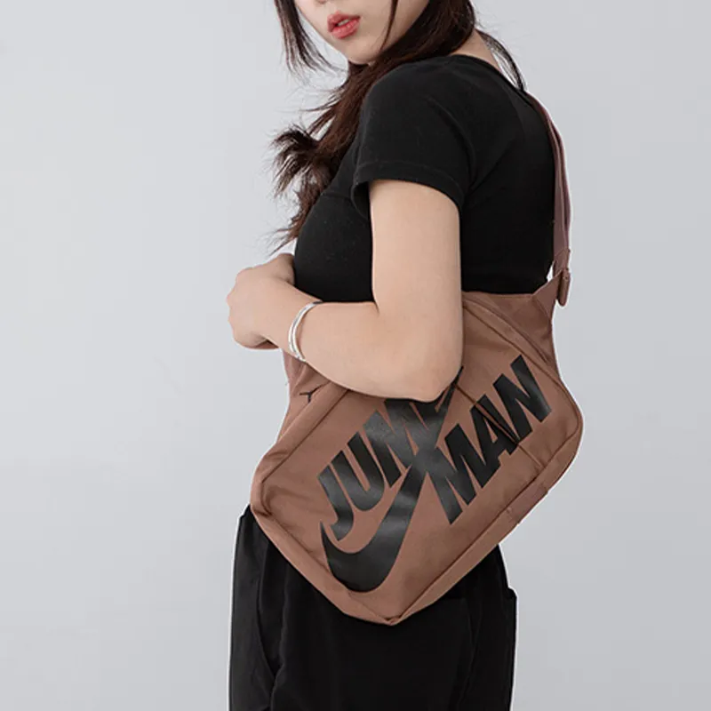 Jordan Fabric Crossbody Bags Fanny Pack Sling Bags Regular Unisex Brown-2