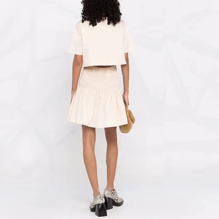 Self-portrait Short-Sleeved Dresses Women's Beige-4