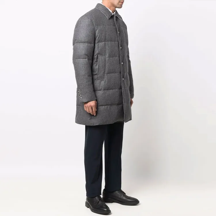 THOM BROWNE 4 Bar Padded Coat-3