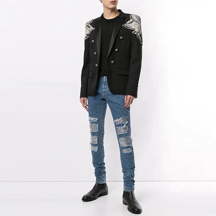 BALMAIN Jeans Men Blue-2
